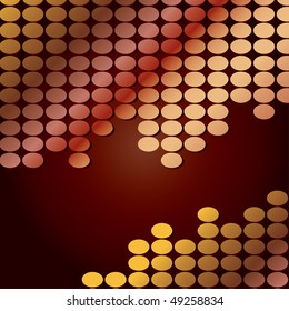 Gold abstract design template with sample text - this vector is fully customizable