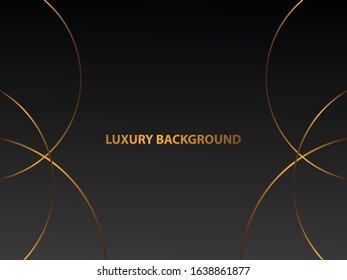 Gold abstract geometric background. Modern shape concept.