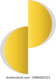 Gold Abstrakte geometrische Elemente mit einfachem Design. Vektorillustration.