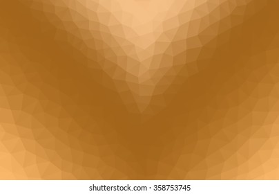Gold  abstract geometric low poly background. Abstract vector wallpaper. Vector illustration for business, web, and applications.