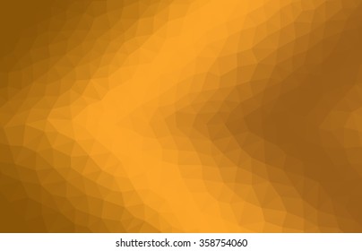 Gold abstract geometric low poly background. Abstract vector wallpaper. Vector illustration for business, web, and applications.