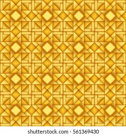 Gold abstract geometric pattern background.