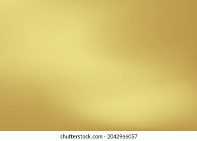 Gold abstract gradient background, golden light pattern. Vector illustration.