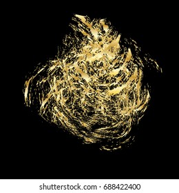 Gold abstract image Circulatory circulation