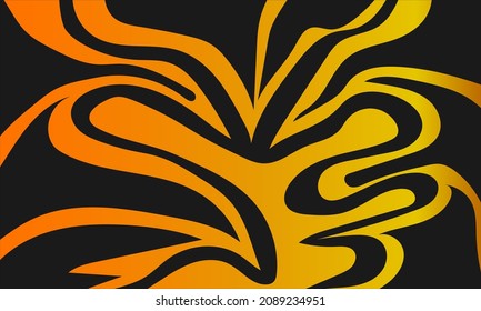 gold abstract line background, vector background for wallpaper