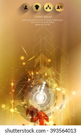 Gold Abstract Mesh Background