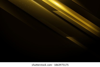 Fondo geométrico mínimo abstracto de oro. Resumen de tecnología digital futurista de alta tecnología. Ilustración del vector
