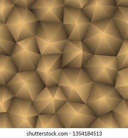 Gold abstract polygonal background eps10
