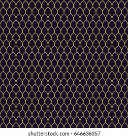 Gold abstract sacred line pattern background design. Minimal geometrical endless golden lines. Vector.  