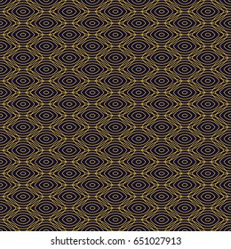 Gold abstract sacred line pattern background design. Minimal geometrical endless golden lines. Vector.  
