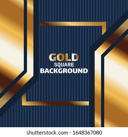 Banner auf goldenem abstraktem Hintergrund mit kreisgoldener Farbe, kreatives digitales Licht, modern