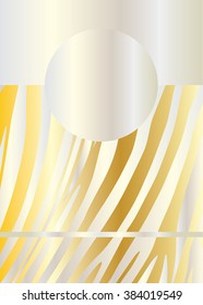 Gold abstract striped background in Zebra style, Golden luxury Pattern, Digital illustration, vector file with layers for Wedding day, Holiday invitation, post card graphic design.