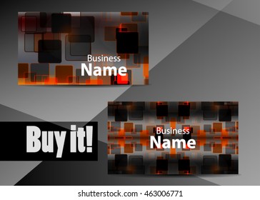 Gold abstract technology background for business card or banner