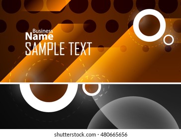 Gold abstract template for card or banner. Metal Background with waves and reflections. Business background, silver, illustration. Illustration of abstract background with a metallic element