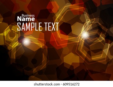 Gold abstract template for card or banner. Metal Background with waves and reflections. Business background, silver, illustration. Illustration of abstract background with a metallic element