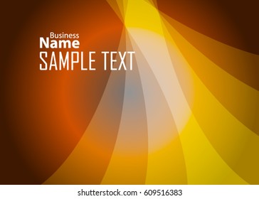 Gold abstract template for card or banner. Metal Background with waves and reflections. Business background, silver, illustration. Illustration of abstract background with a metallic element
