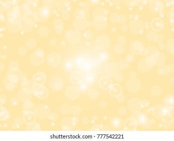 gold abstract Vector background with bokeh defocused lights concept design ,Backdrop Vector bokeh circle light and star on golden background for holiday and festival.