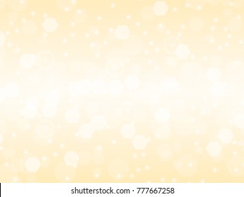gold abstract Vector background with bokeh defocused lights concept design ,Backdrop Vector bokeh circle light and star on golden background for holiday and festival.