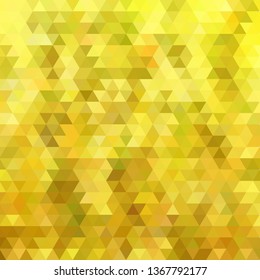 gold abstract vector background.  yellow triangle design. 