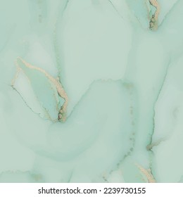 Gold Abstract Watercolor. Luxury Seamless Painting. Light Elegant Repeat. Gold Marble Background. Marble Foil Vector Ink. Bronze Water Color Background. Luxury Alcohol Ink Canvas. Green Ink Paint.