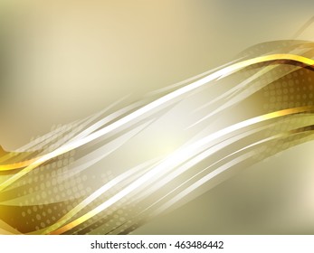 Gold abstract wave background