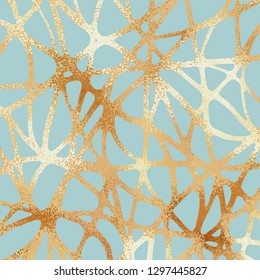 Gold abstraction. Vector elegant background with metallic effect for design of invitations, cards, business cards and phone cases