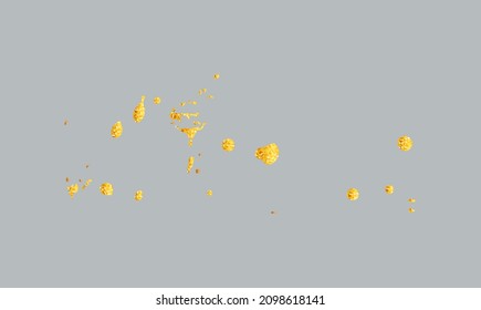 Pintura acrílica de oro. Textura de brillo dorado. Elemento de diseño. Ilustración del vector