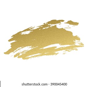 Gold acrylic paint. Vector illustration EPS 10