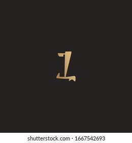 Gold alchemistry symbol for modern logo design