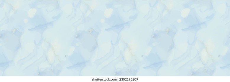 Gold Alcohol Ink Marble. Golden Vector Ink Marble. Bronze Watercolor Glitter. Blue Marble Watercolor. Vector Elegant Watercolor. Blue Abstract Background. Foil Ink Paint. Modern Abstract Art Painting