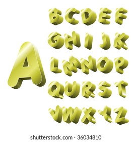 Gold Alphabet