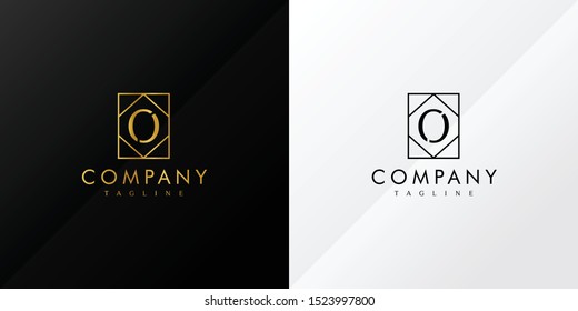 Gold Alphabet Letter O Abstract Logo Vector