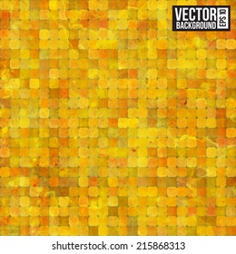 Goldenes Luxusmosaik. Vektorgrafik