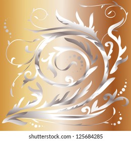 Gold antique curl
