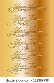 Gold antique elements