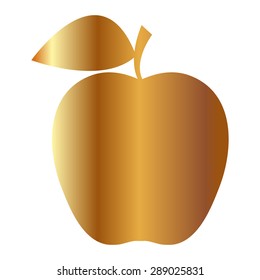 Gold Apple Icon