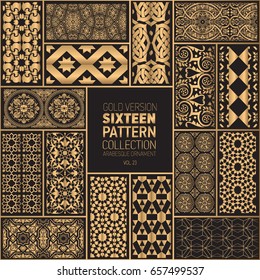gold arabesque ornaments