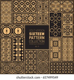 gold arabesque ornaments