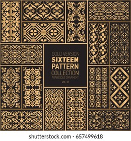 gold arabesque ornaments