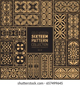gold arabesque ornaments