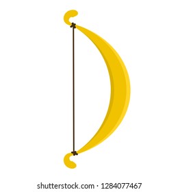 gold archer weapon symbol. vector illustration