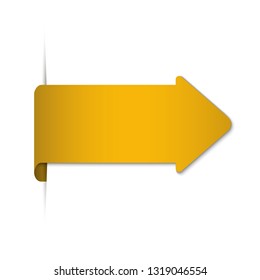 gold arrow banner