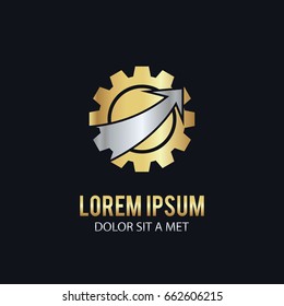gold arrow gear increase logo