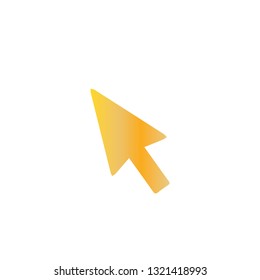 Gold arrow illustration.- vector