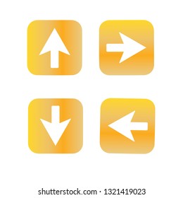 Gold arrow illustration.- vector