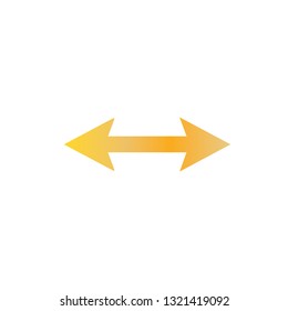 Gold arrow illustration.- vector
