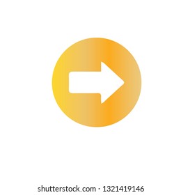 Gold arrow illustration.- vector