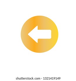 Gold arrow illustration.- vector