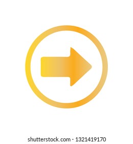 Gold arrow illustration.- vector