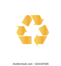 Gold arrow illustration.- vector